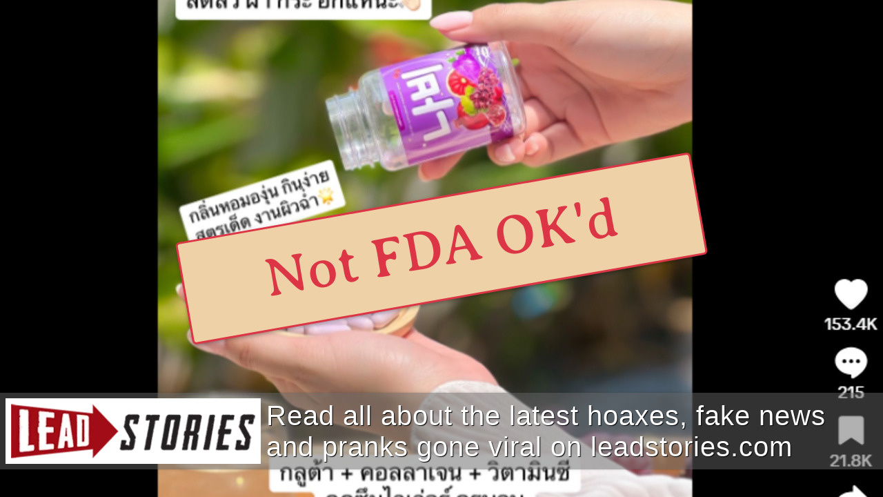 Fact Check Glutathione Food Supplements Do NOT Contain Skin Whitening Properties Lead Stories